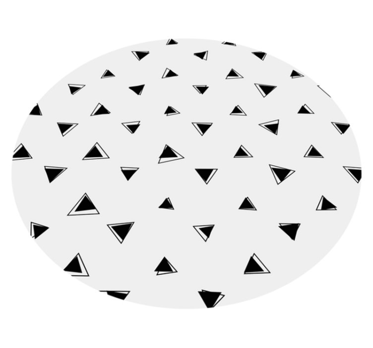 Monochrome black triangles vinilne preproge - TenStickers