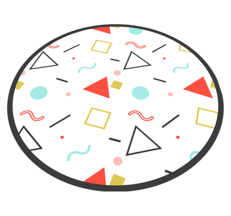 Geometric colorful shapes vinilne preproge z vzorci - TenStickers