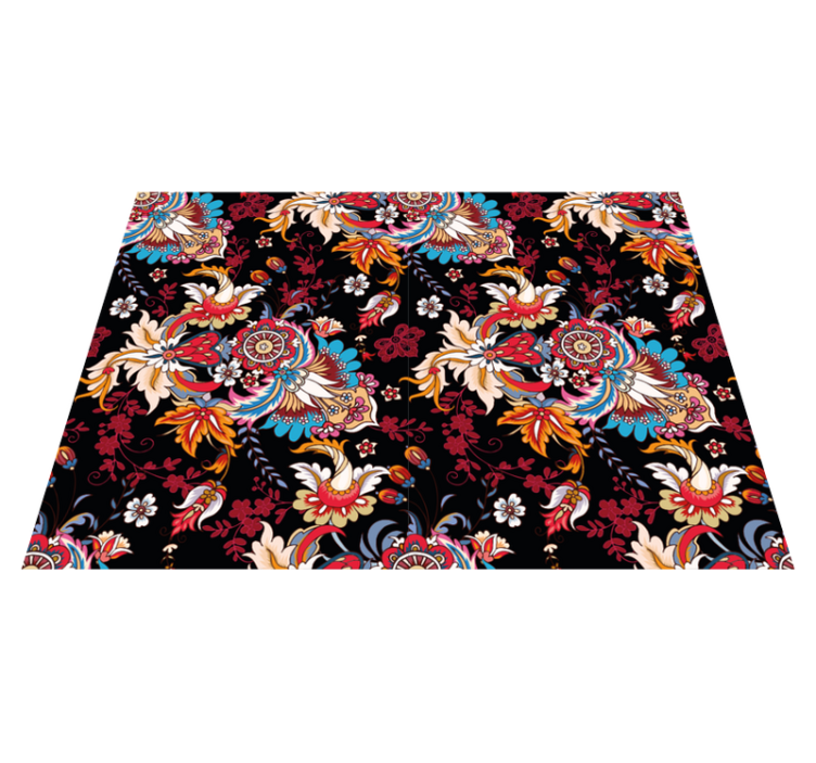 Botanični navdih Vinilna preproga mandala - TenStickers