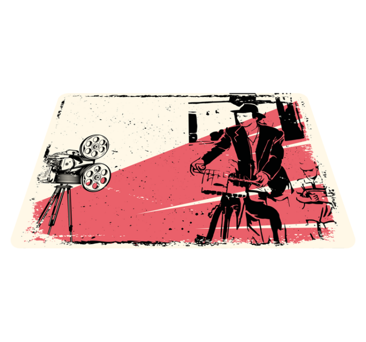 Klasični filmski prizor Vintage vinilna preproga - TenStickers