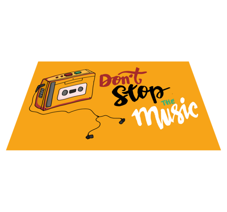 Tema retro kasete vinilne preproge z napisom - TenStickers