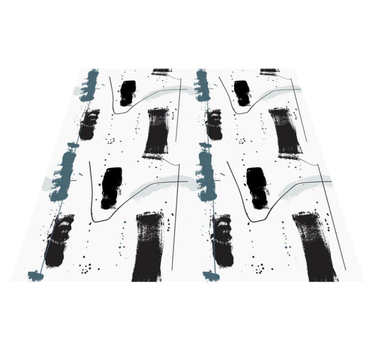 Linearne abstraktne oblike minimalistična vinilna preproga - TenStickers