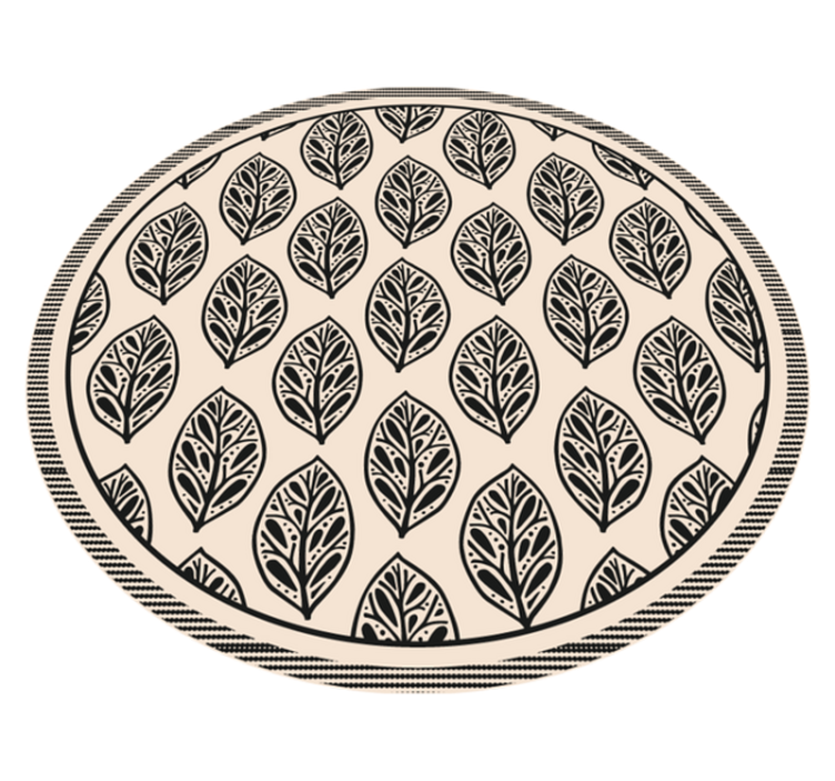 Vzorec listov Naravne vinilnea preproga - TenStickers