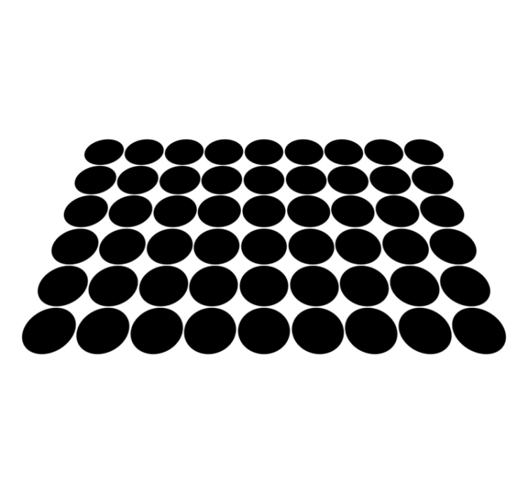 Monochrome circle pattern vinilne preproge - TenStickers