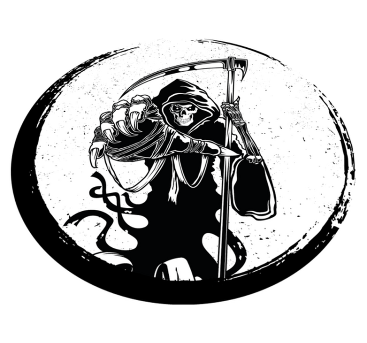 Motiv mračnega kosca Vinilna preproga za noč čarovnic - TenStickers