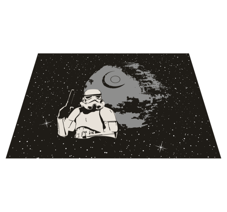 Space stormtrooper scene vinilne preproge v vzorcih - TenStickers