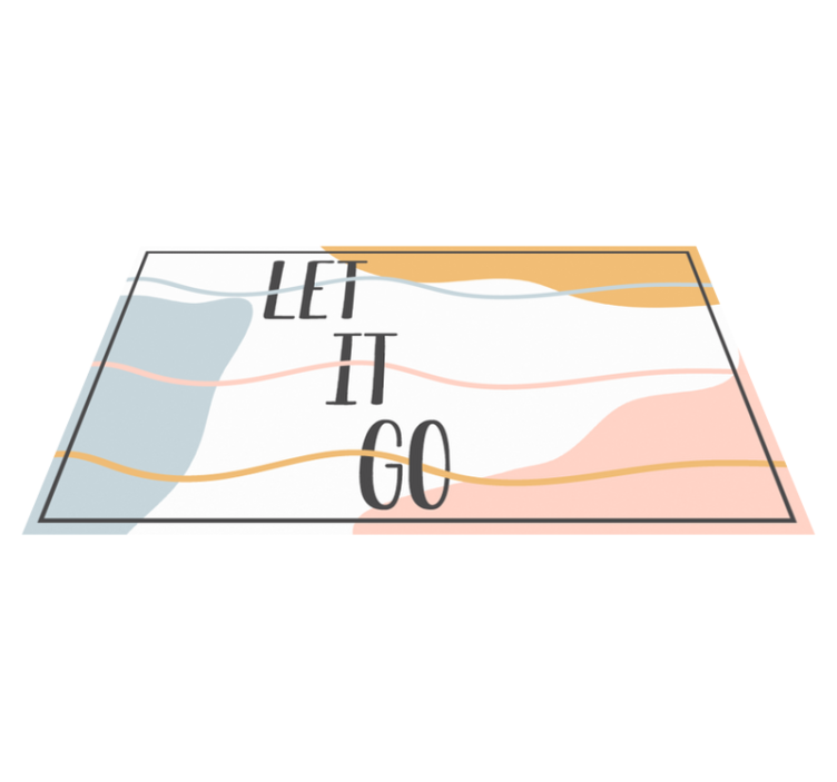 Pusti to vinilne preproge z napisom - TenStickers