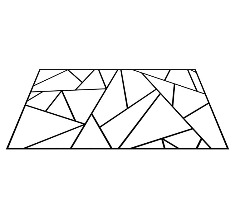 Sharp angled pattern vinilne preproge z vzorci - TenStickers