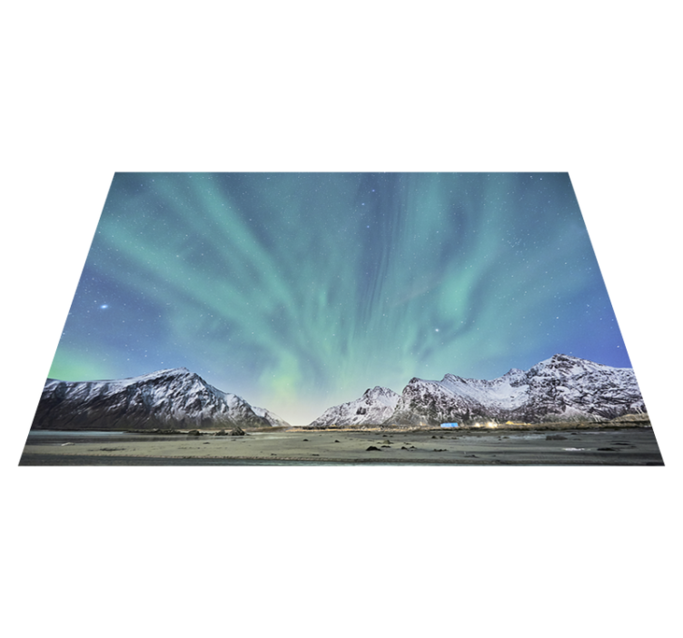 Northern lights beauty naravne vinilne preproge - TenStickers