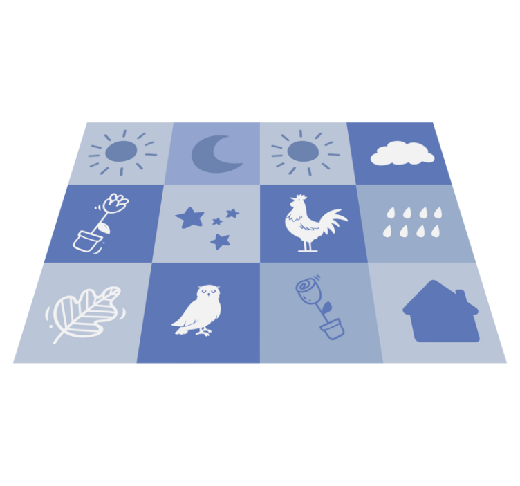 Otroška šahovnica Otroške vinilna preproga - TenStickers