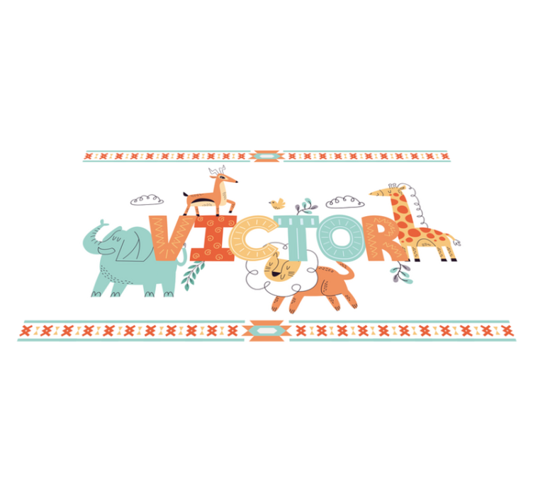 Personalizirana podloga za živali iz džungle - TenStickers