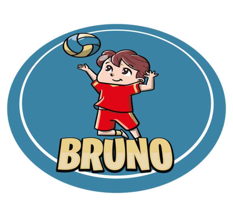 Prilagodljiv šport Vinilna preproga z imeni - TenStickers