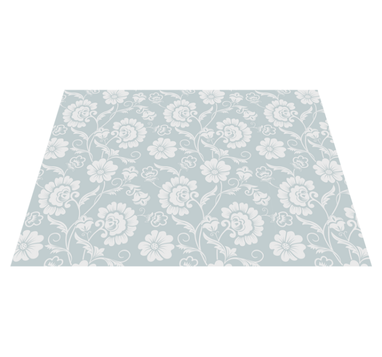 Elegant Floral Pattern cvetlična vinilna preproga - TenStickers