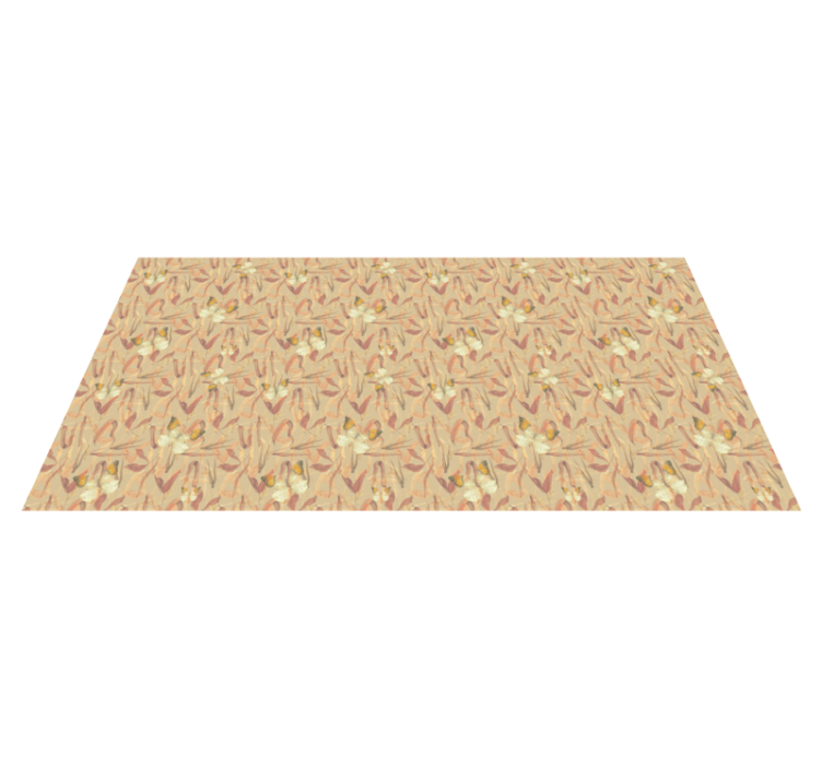 Floral patterned ensemble vinilna preproga za dnevno sobo - TenStickers