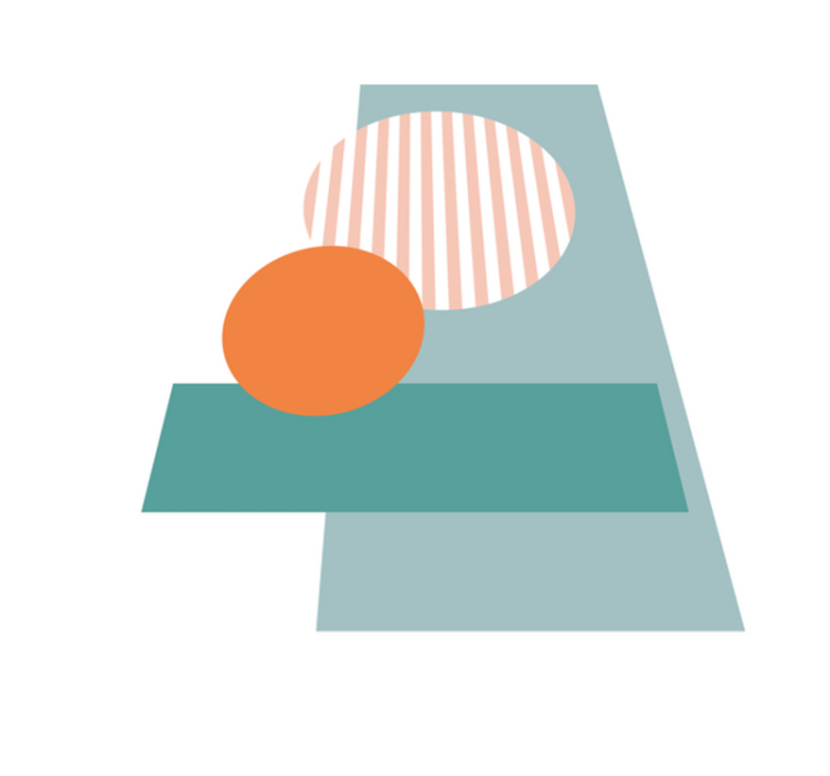 Sončni geometrijski krogi sodobne vinilne preproge - TenStickers