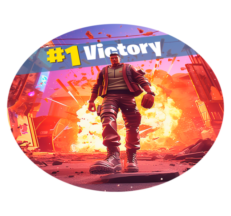 Vojak videoigre zmaga Vinilne preproge za spalnico - TenStickers