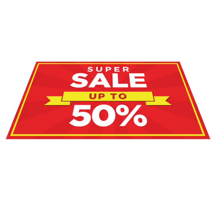 Personalizirana diskontna prodaja Rdeči vinilni oblazinjeni tlak - TenStickers