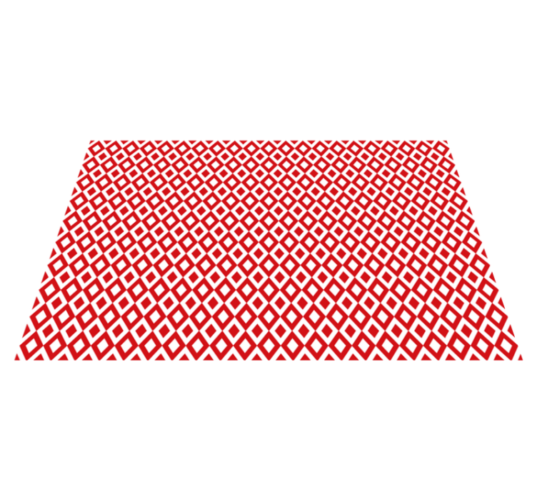 Diamantni motiv Rdeči vinilni preprogi - TenStickers