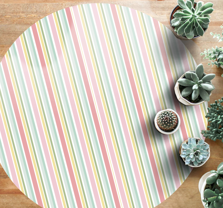 Vibrant striped arrangement vinilna preproga - TenStickers