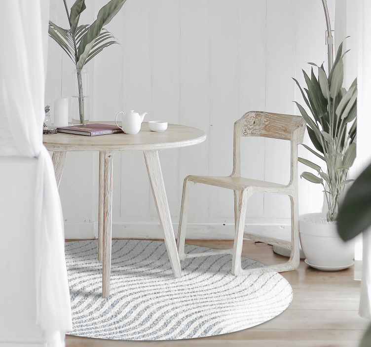 Vzorci mehkih valov Vinilna preproga za dnevno sobo - TenStickers