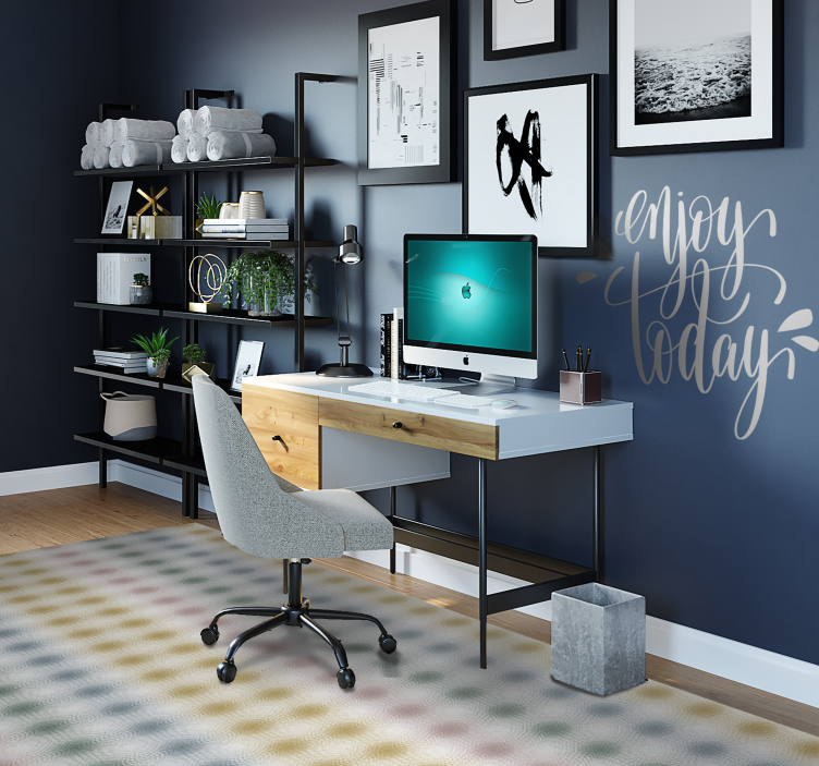 Nežne pastelne linije Vinilna preproga za dnevno sobo - TenStickers