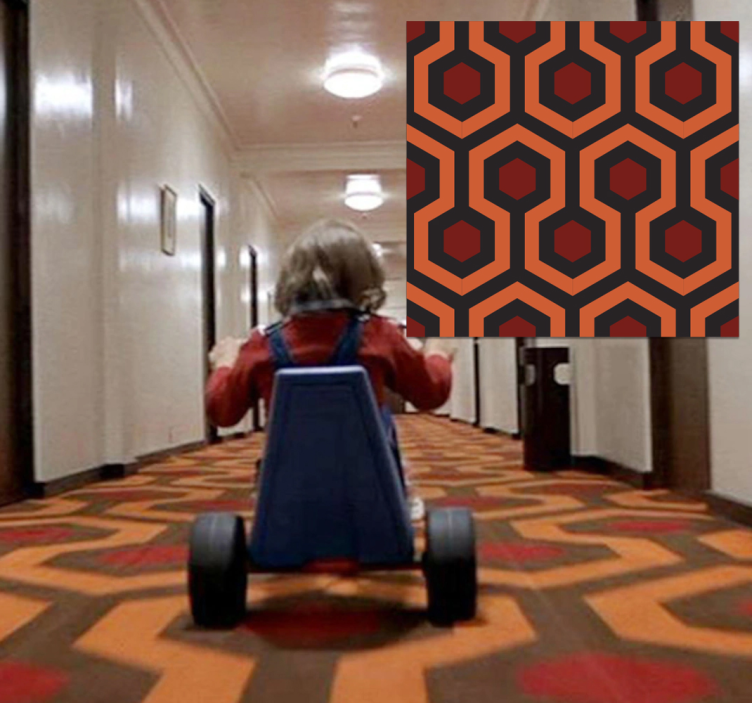 Svetleča preproga za hodnik z geometrijskim vzorcem - TenStickers