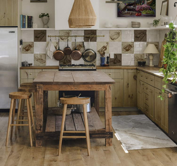 Eleganten zaključek Marmorna vinilna preproga - TenStickers