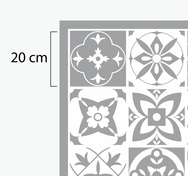 Svetleča vinilna preproga iz pantone ploščic - TenStickers