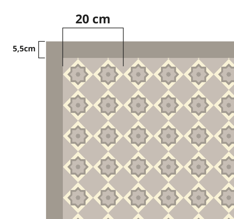 Eleganten zvezdasti vzorec Marmorna vinilna preproga - TenStickers