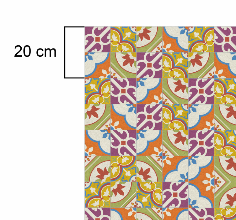 Vzorčne ploščice Starinski vinilni tlak - TenStickers