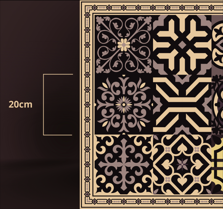 Preproga iz črnega cementa - TenStickers