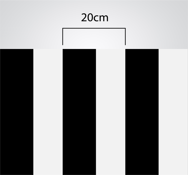 Kuhinjska črno-bele črte vinil preproga - TenStickers