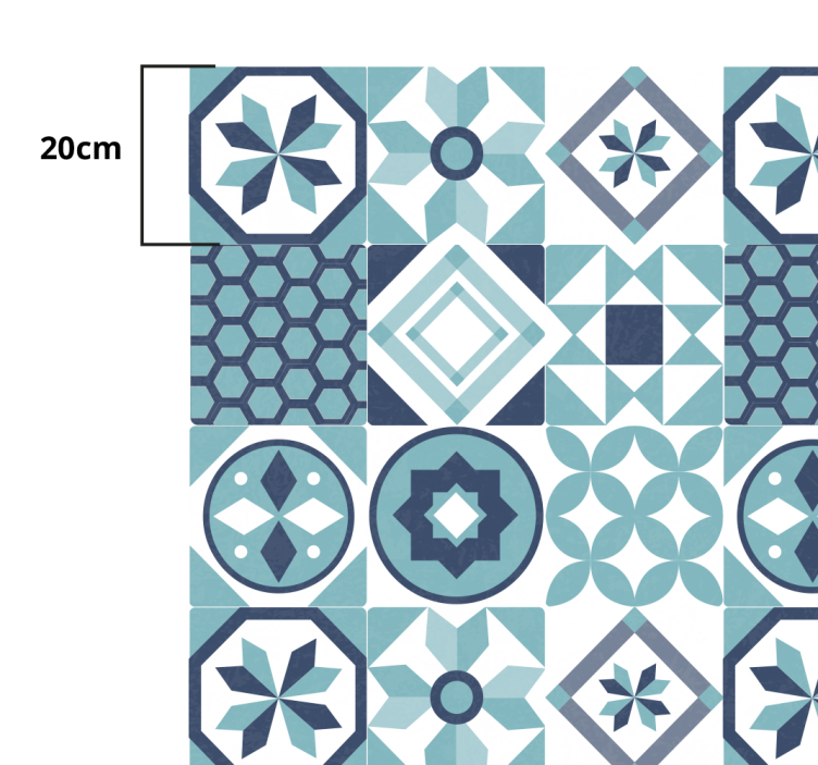 Navdih za mozaične ploščice Vinilna mozaik preproga - TenStickers