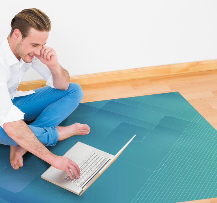 Abstract geometric strata sodobne vinilne preproge - TenStickers