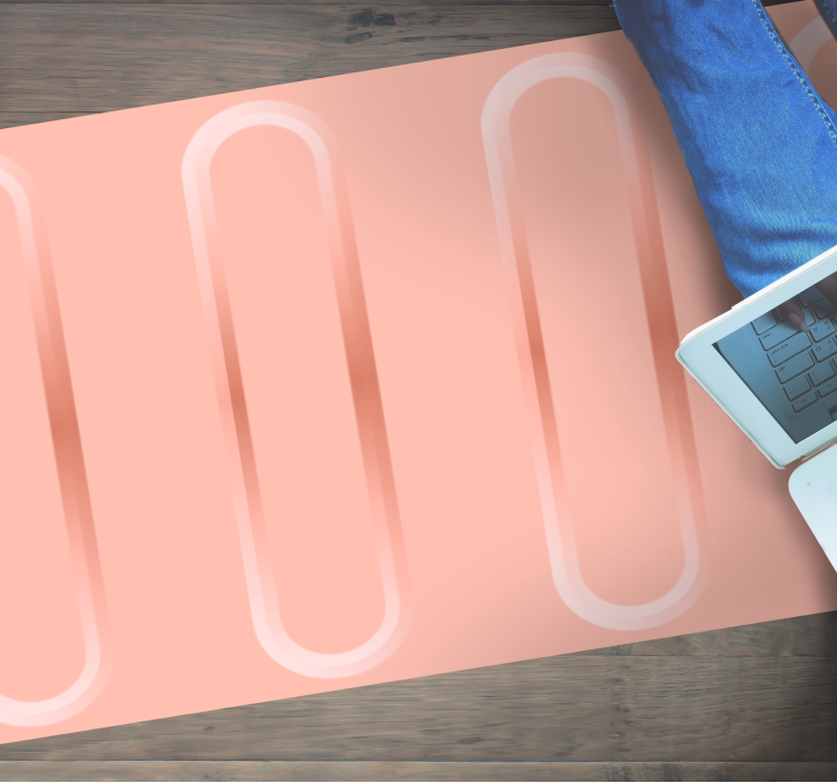 Abstraktne geometrijske črte Vinilne talne obloge z teksturo - TenStickers