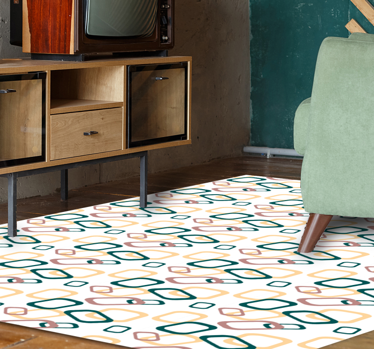 Abstraktne nepravilne oblike moderna preproga - TenStickers