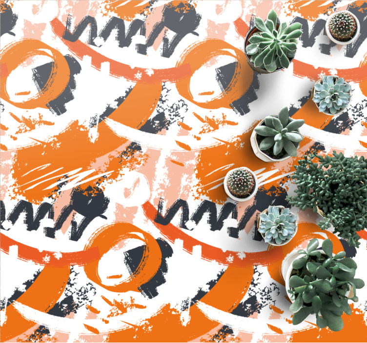 Abstract shapes burst sodobne vinilne preproge - TenStickers