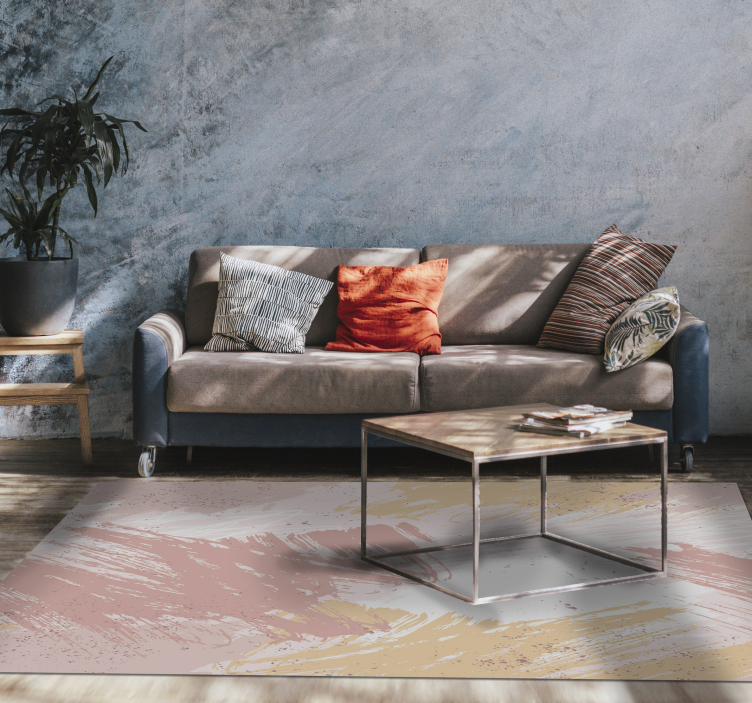 Abstraktna roza moderna vinil preproga - TenStickers