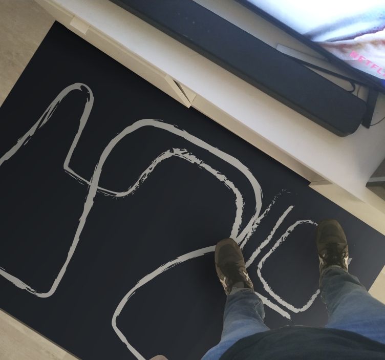 Abstraktni črtni vzorci minimalistična vinilna preproga - TenStickers