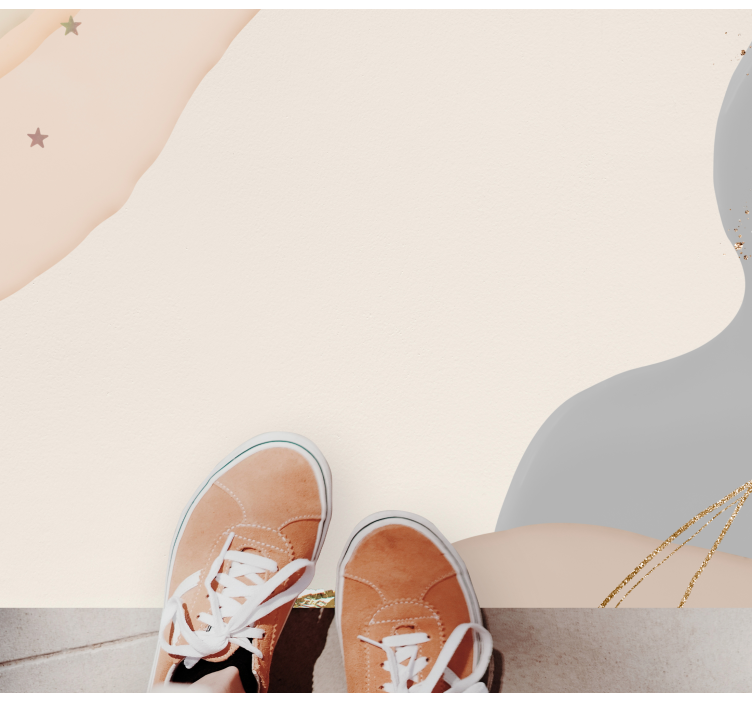 Abstraktni mehki valovi minimalistična vinilna preproga - TenStickers