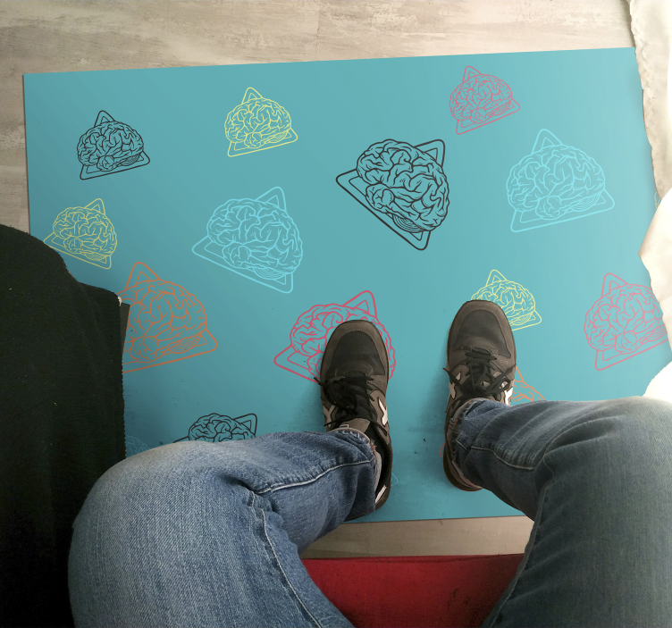 Abstraktni vzorci možganov Vinilne preproge v drugih vzorcih - TenStickers