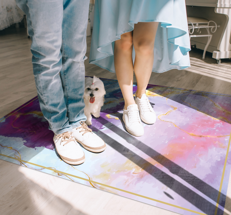 Abstraktno marmorirano Vinilne talne obloge z teksturo - TenStickers