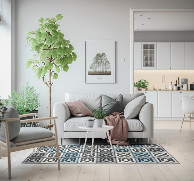 Barcelona ulične ploščice v slogu moderne vinilne preproge - TenStickers