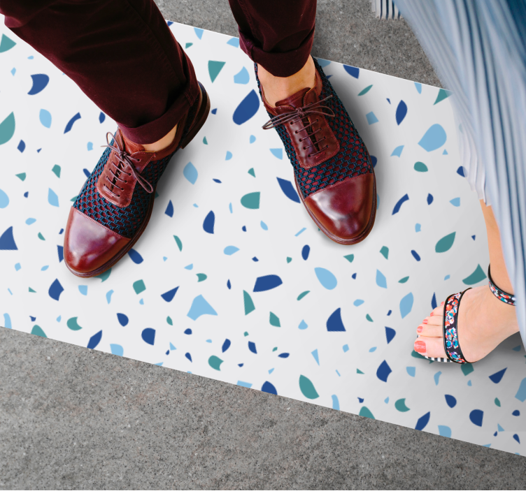 Barvit vzorec Marmorna vinilna preproga - TenStickers