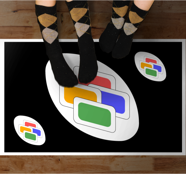 Klasična črna kartica Vinilna preproga z igre - TenStickers