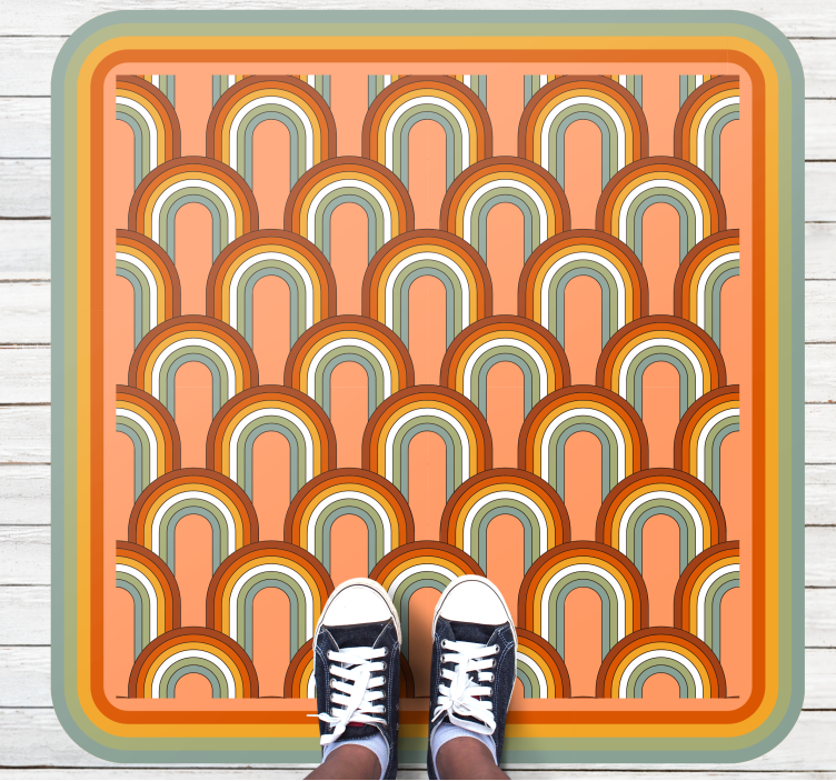 Colorful arch patterns vinilne preproge z vzorci - TenStickers