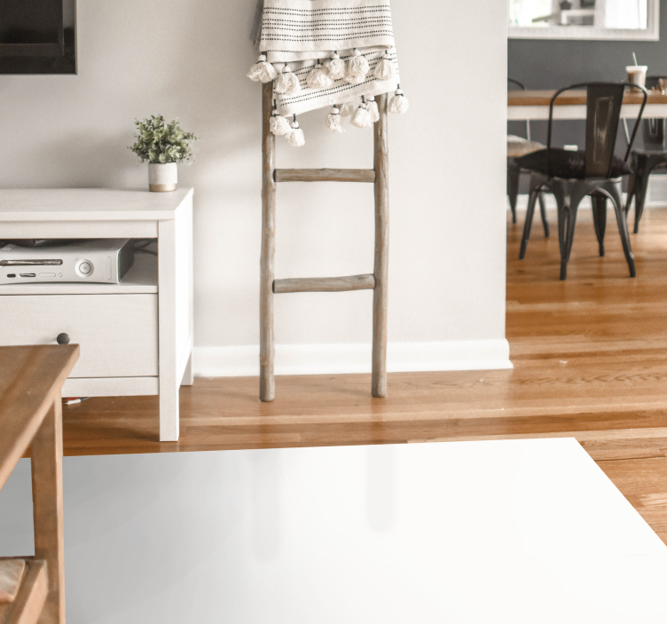 Bela pravokotna moderna preproga - TenStickers