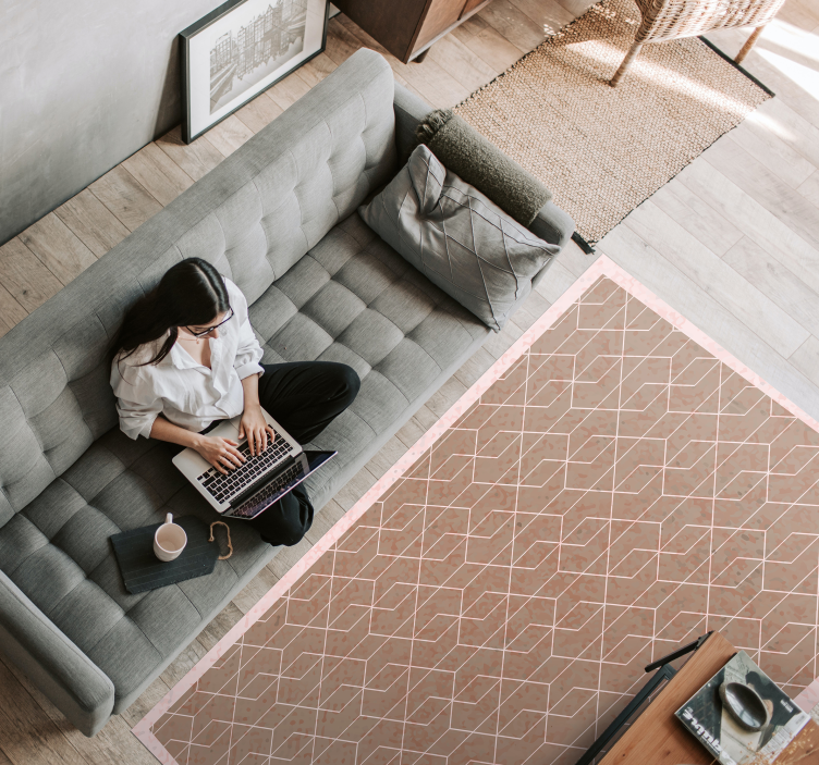 Beli diamanti 3d vinil preproga - TenStickers