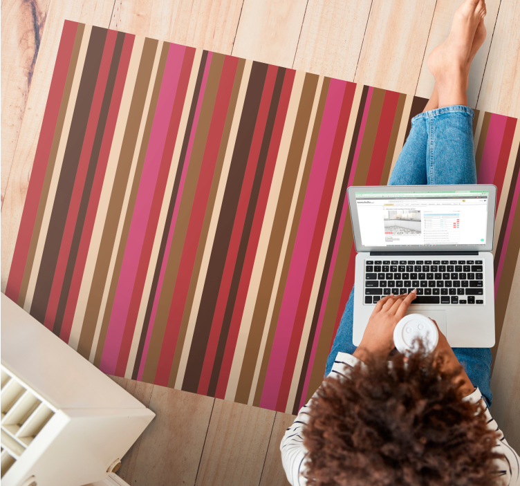 Boemski črtasti vzorec preproga - TenStickers