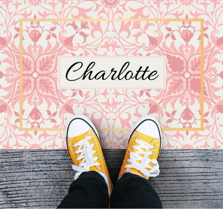 Botanični aranžma po meri Vinilne preproge za spalnico - TenStickers